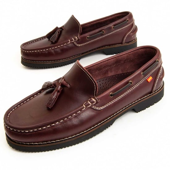 Purapiel Mocassin Pullnauk Bordeaux - Image 1
