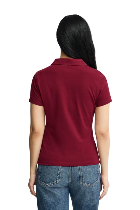 Women's Short Sleeve Slim Fit Polo Shirt POLO-SHIRT-S-S7 - Image 3