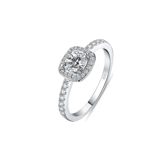 Women's Ring in 925 Sterling Silver with Cubic Zirconia Cushion Size BIAN020 - Image 1