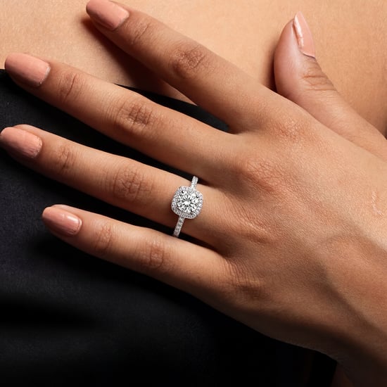 Women's Ring in 925 Sterling Silver with Cubic Zirconia Cushion Size BIAN020 - Image 2