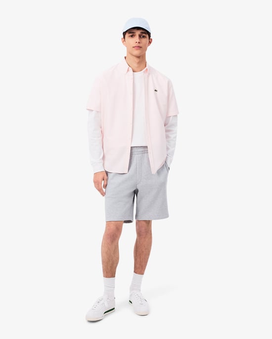 Regular Fit Logo Detail Shorts in Grey - Image 2