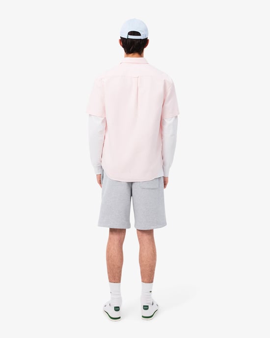 Regular Fit Logo Detail Shorts in Grey - Image 4