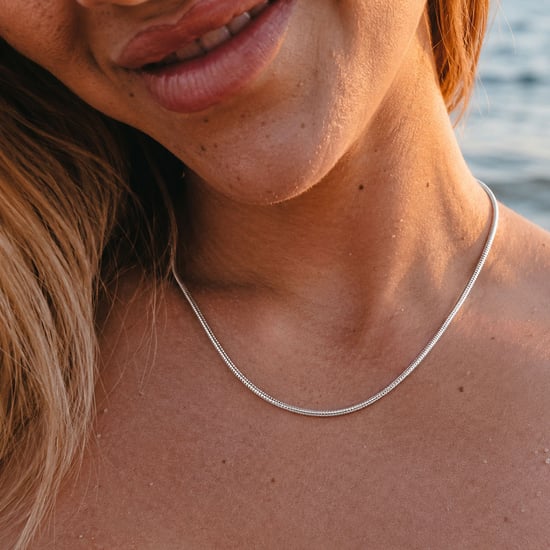 Dames Slangenketting in 925 Sterling Zilver BICLL045 - Image 2