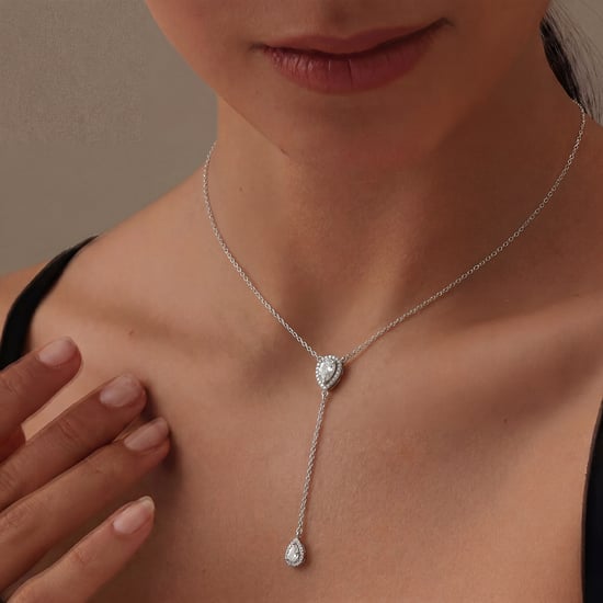 Vrouwen Dubbele Druppelketting in 925 Sterling Zilver BICLL028 - Image 3