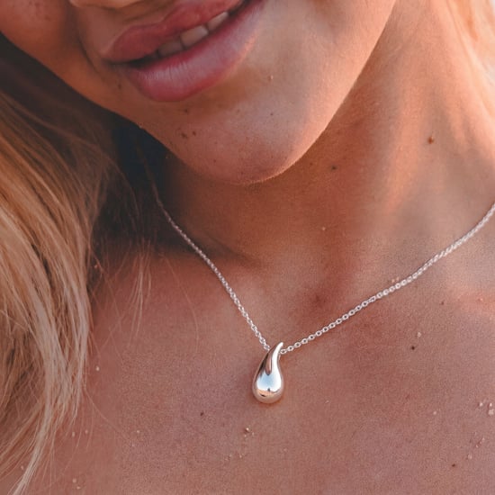 Dames Druppelketting in 925 Sterling Zilver BICLL026 - Image 3