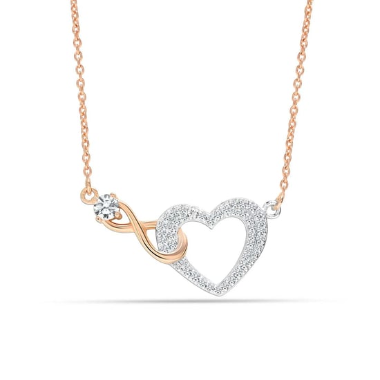 Damesketting met Cubic Zirconia Hart Hanger 925 Sterling Zilver BICLL017 - Image 1