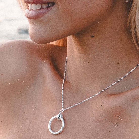 Women's Necklace with Pendant and Cubic Zirconia, 925 Sterling Silver BICLL018 - Image 3