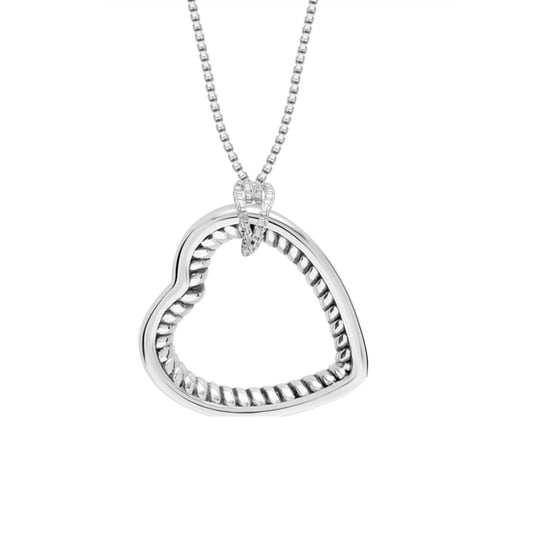 Damesketting Hart Hanger Sterling Zilver 925 BICLL021 - Image 1