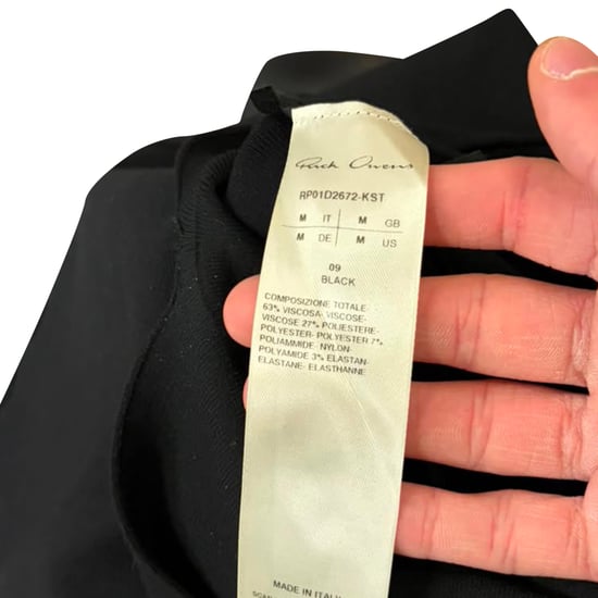 Rick Owens getailleerde midi-rok in zwarte viscose - Image 3