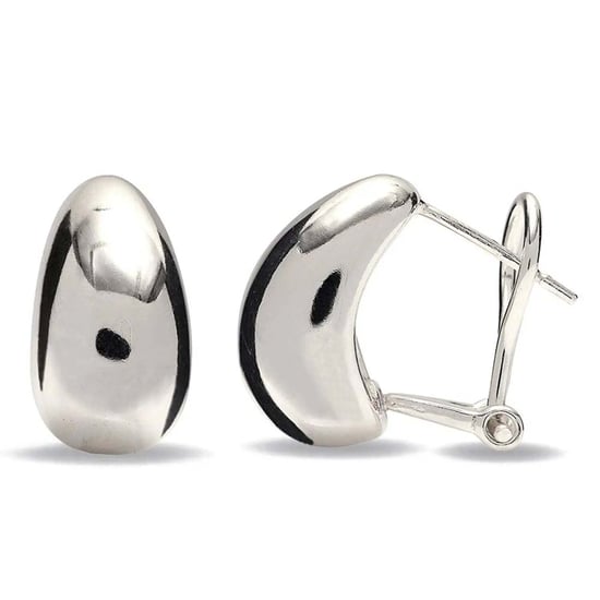 Omega Back Women's Earrings in 925 Sterling Silver BIPE016 - Image 4
