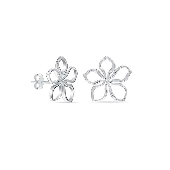 Dames 925 Sterling Zilveren Bloemvormige Oorbellen BIPE069 - Image 1