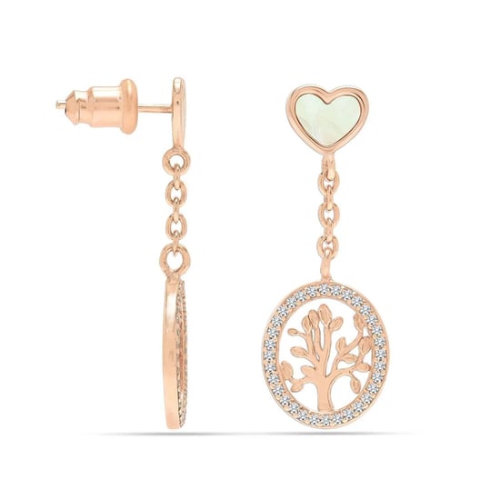 Women's Tree of Life Drop Earrings 925 Sterling Silver BIPE021 - Image 3