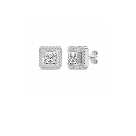 Women's Real Sparkle Earrings in 925 Sterling Silver with Cubic Zirconia - Image 1