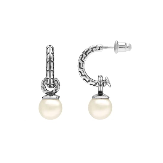 Vrouwen Oorbellen met Parel in 925 Echt Zilver BIPE036 - Image 1