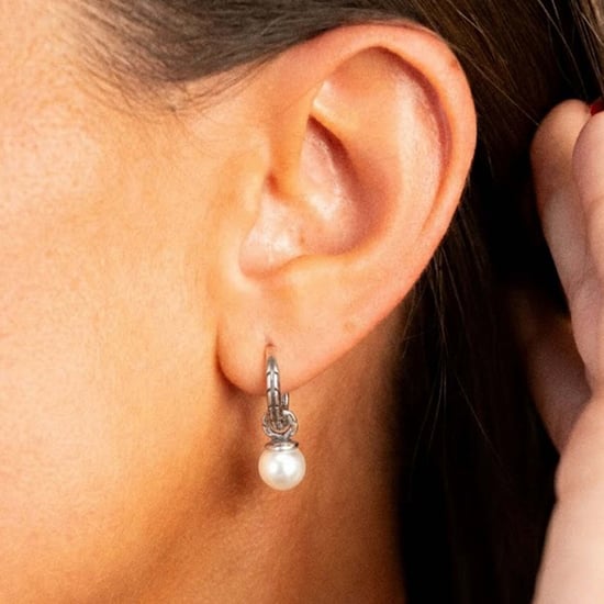Vrouwen Oorbellen met Parel in 925 Echt Zilver BIPE036 - Image 3