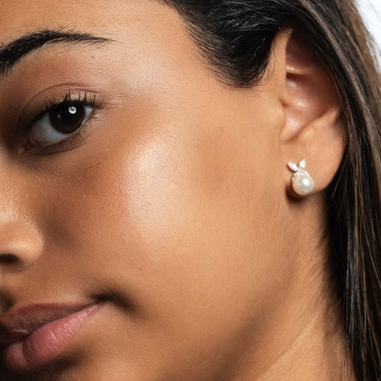 Vrouwen Oorbellen met Parel en Cubic Zirconia in 925 Sterling Zilver BIPE031 - Image 2