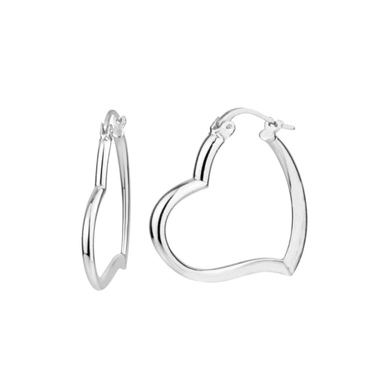 Vrouwen Hart Oorbellen in 925 Sterling Zilver BIPE033 - Image 1