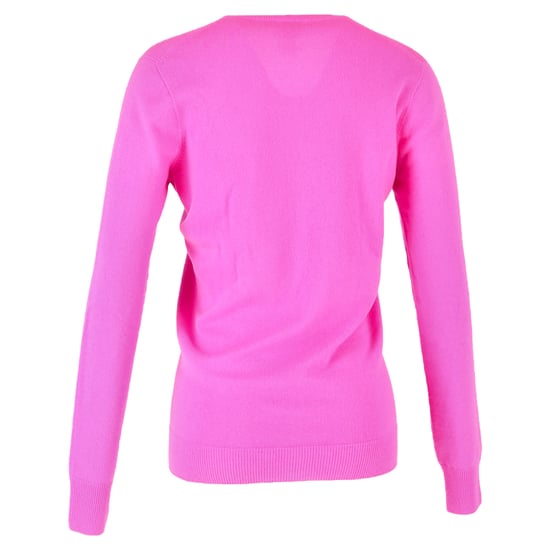 Bottega Veneta Stickad V-ringad Tröja i Rosa Ull - Image 3