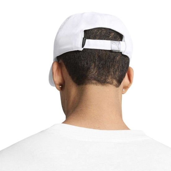 Puma Unisex Adult Premium Essential Classic Logo Baseball Cap (Poema Wit) - Image 4
