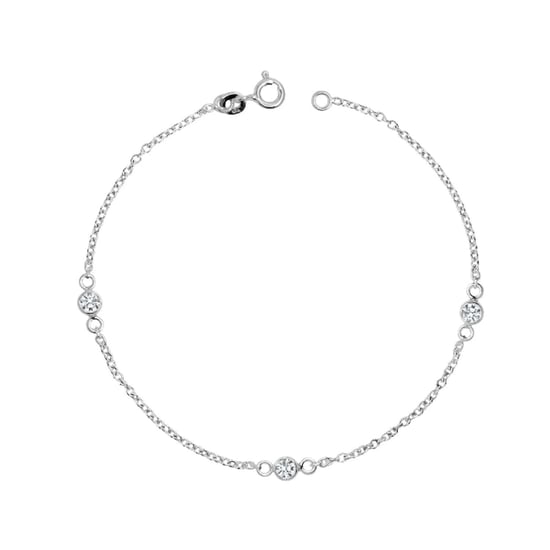 Vrouwenarmband met zirconia in 925 sterling zilver BIPU009 - Image 1