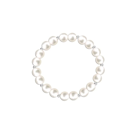 Dames Elastische Parels Bracelet in 925 Sterling Zilver BIPU014 - Image 1