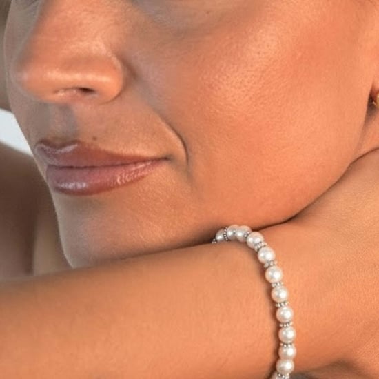 Kvinnors Pärlarmband med Cubisk Zirkonia i 925 Sterling Silver BIPU001 - Image 2