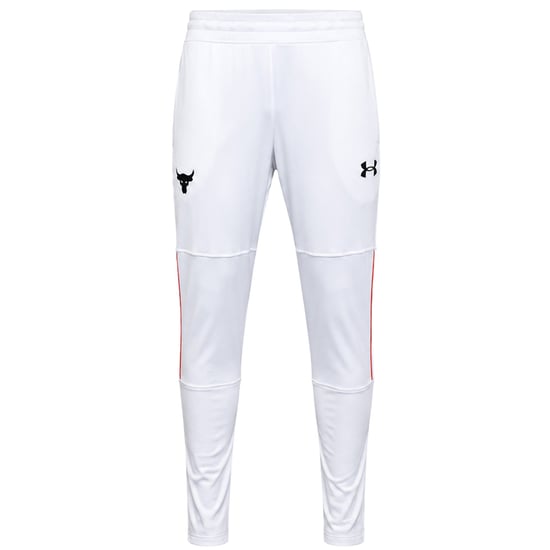 Under Armour x Project Rock Knit Mens White Track Pants - Image 1