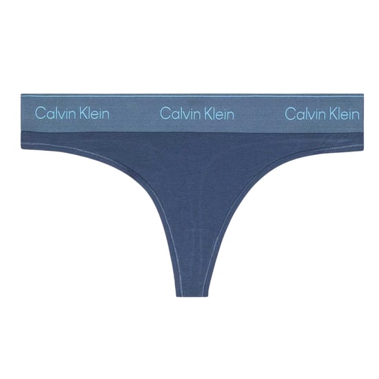 Calvin Klein Dames/Dames Logo Katoenmix String (Donkere Denim) - Image 2