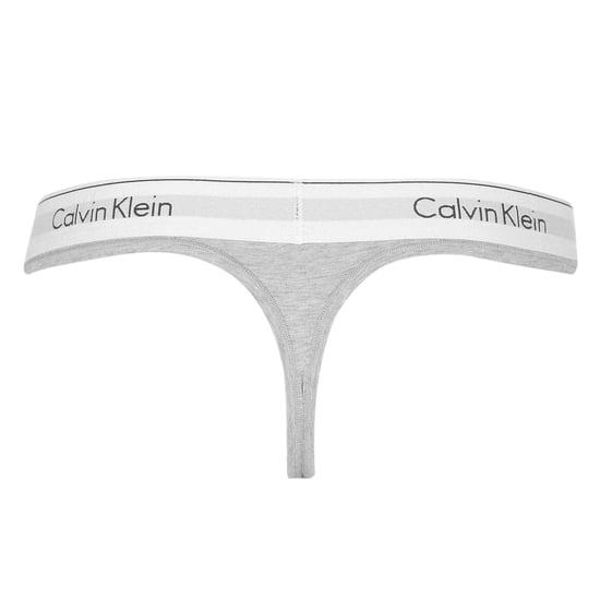 Calvin Klein Dames/Dames Logo Katoenmix String (Grijs) - Image 2