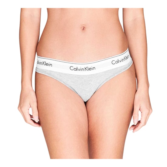 Calvin Klein Dames/Dames Logo Katoenmix String (Grijs) - Image 3