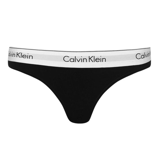 Calvin Klein Dames/Dames Logo Katoenmix String (Zwart) - Image 1