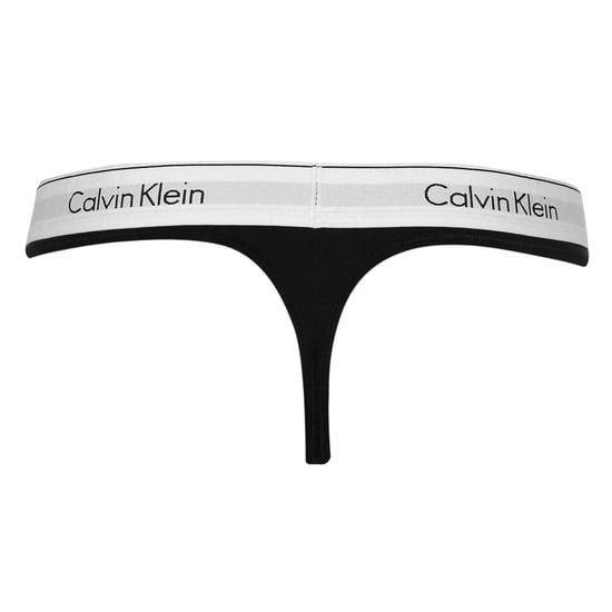 Calvin Klein Dames/Dames Logo Katoenmix String (Zwart) - Image 2