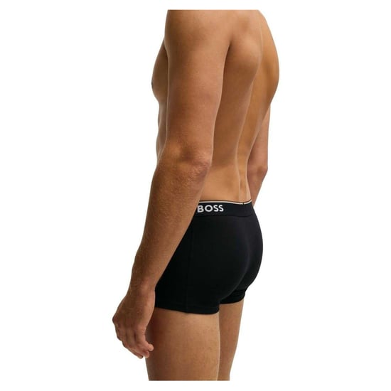 Boss Mens Bodywear Logo Boxer Shorts (Pack of 3) (Grey/Black) - Image 2