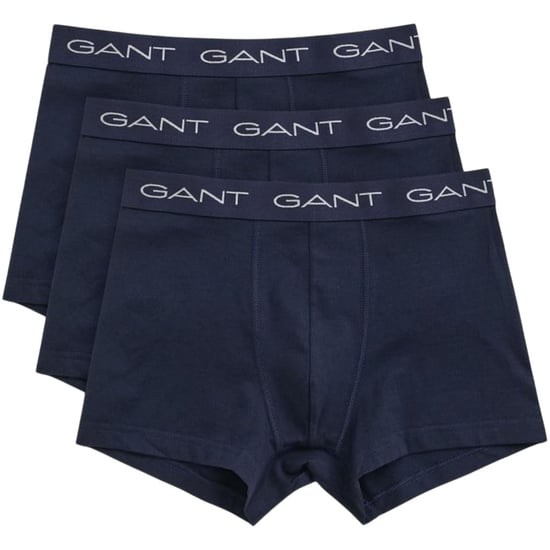 Gant Boxershorts voor heren van katoenmix met logo (set van 3) (Blauw) - Image 1