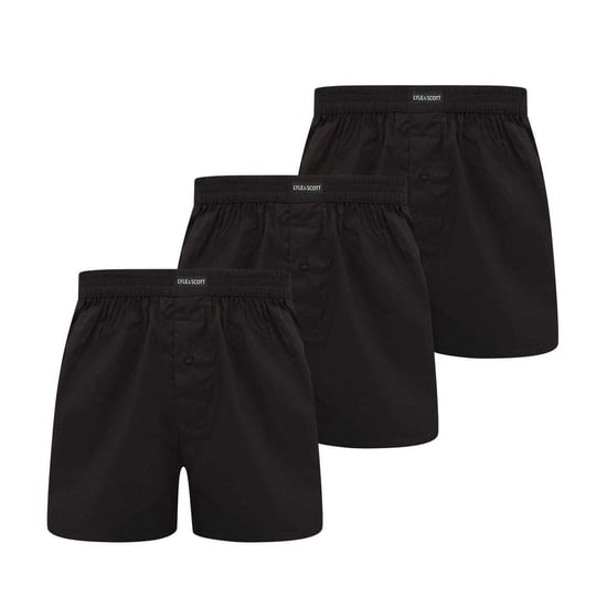 Lyle & Scott Gewone boxershorts voor heren (3-pack) (Zwart) - Image 1