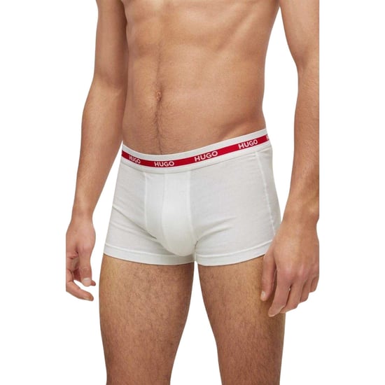 Hugo Biologische boxershorts voor heren (set van 3) (Wit) - Image 3