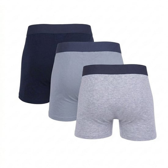 Duck and Cover Mens Boxer Shorts (Pack of 3) (Navy/Grey Marl) - Image 2