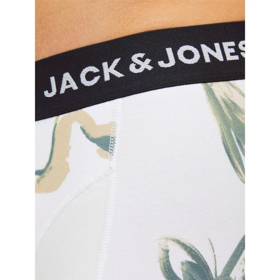 Jack And Jones Mens Abstract Boxer Shorts (Pack of 3) (Iron Gate) - Image 3