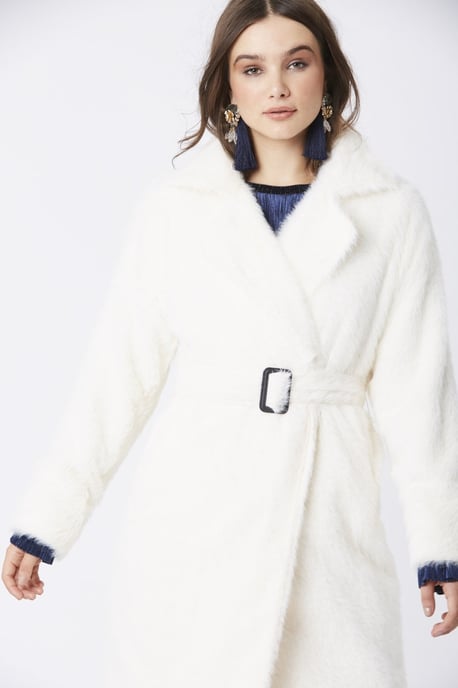 JAYLEY Faux Fur Coat - Image 1