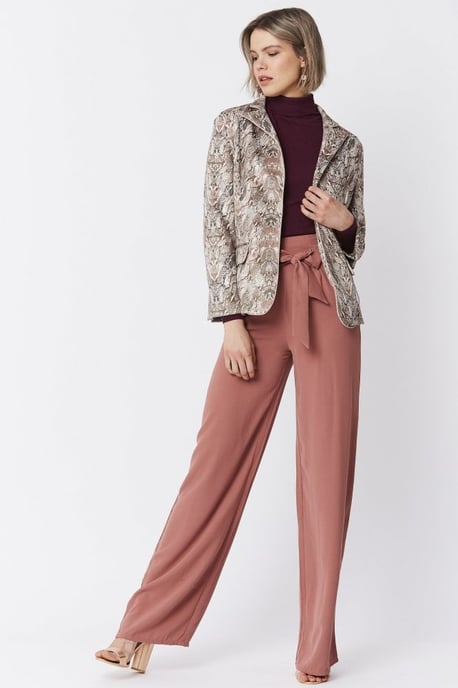 Suedette Snakeskin Effect Jacket - Image 1