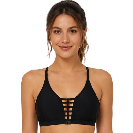 Zoggs Crop-top met ladderpatroon voor dames (Zwart) - Image 5