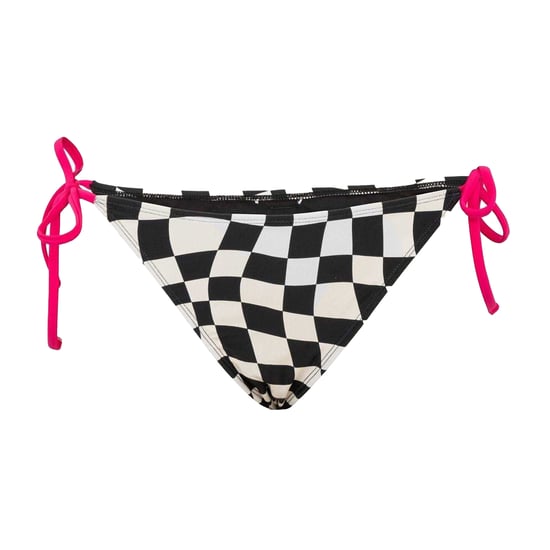 SoulCal Womens/Ladies Checkerboard Side Tie Bikini Bottoms (Black/White) - Image 1