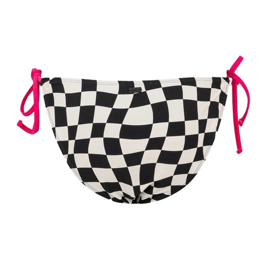 SoulCal Womens/Ladies Checkerboard Side Tie Bikini Bottoms (Black/White) - Image 2