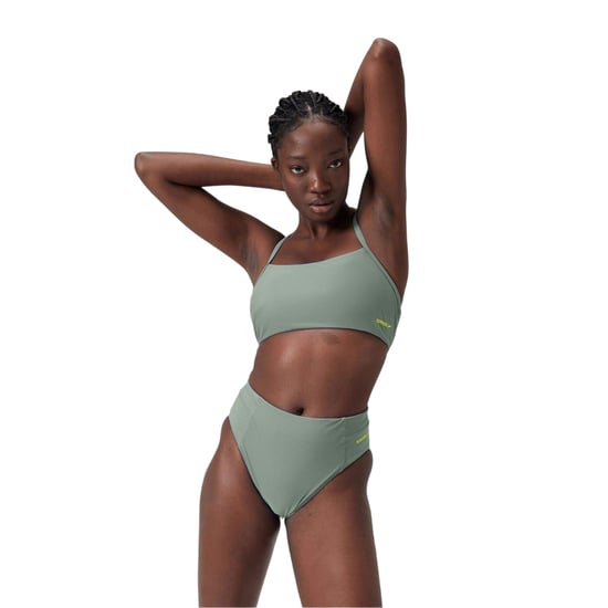 Speedo Bikinibottnar för kvinnor med hög benöppning i funktionsmaterial (Grön) - Image 3