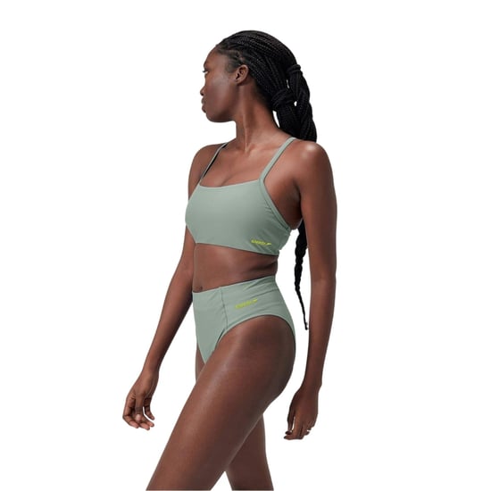 Speedo Bikinibottnar för kvinnor med hög benöppning i funktionsmaterial (Grön) - Image 4