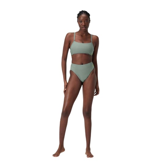 Speedo Bikinibottnar för kvinnor med hög benöppning i funktionsmaterial (Grön) - Image 5