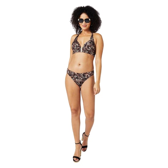 Biba Dames/Dames Icon Luipaardprint Bikinibroekje (Bruin/zwart) - Image 1