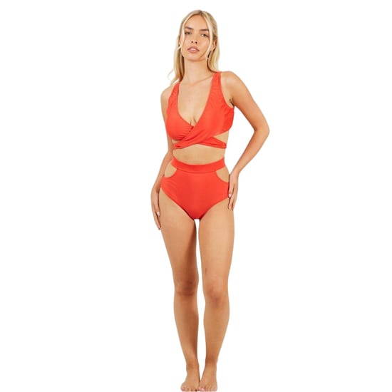 Brave Soul Damesbikinibroekjes met strik aan de achterkant (Rood) - Image 3