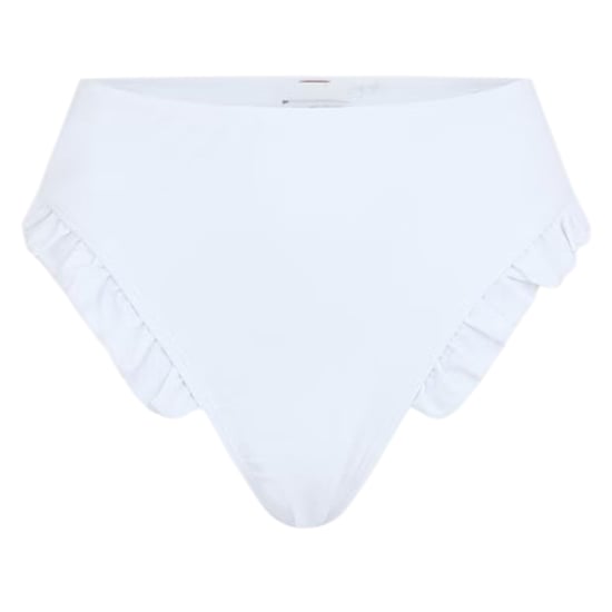 Brave Soul Bikinibroekjes met ruches en hoge taille voor dames (Wit) - Image 2