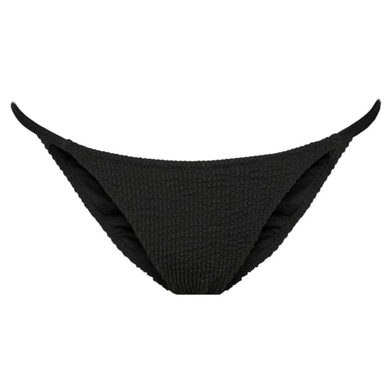 Pieces Dames/Dames Gekreukelde Tanga (Zwart) - Image 1